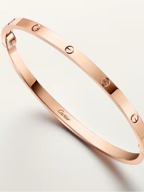 Cartier Small Love Bracelet, 18K Rose Gold, Size 18